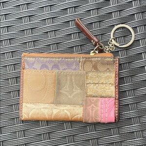 Coach Pink Patchwork Wallet (Coin Purse)